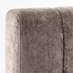 Forte Channeled Grey Velvet Queen Bed -Cb2 Pop Shop ForteGreyLushNickelQBedAVSSS21