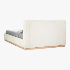 Forte Channeled White Queen Bed -Cb2 Pop Shop ForteWhiteBedQueen3QBF19