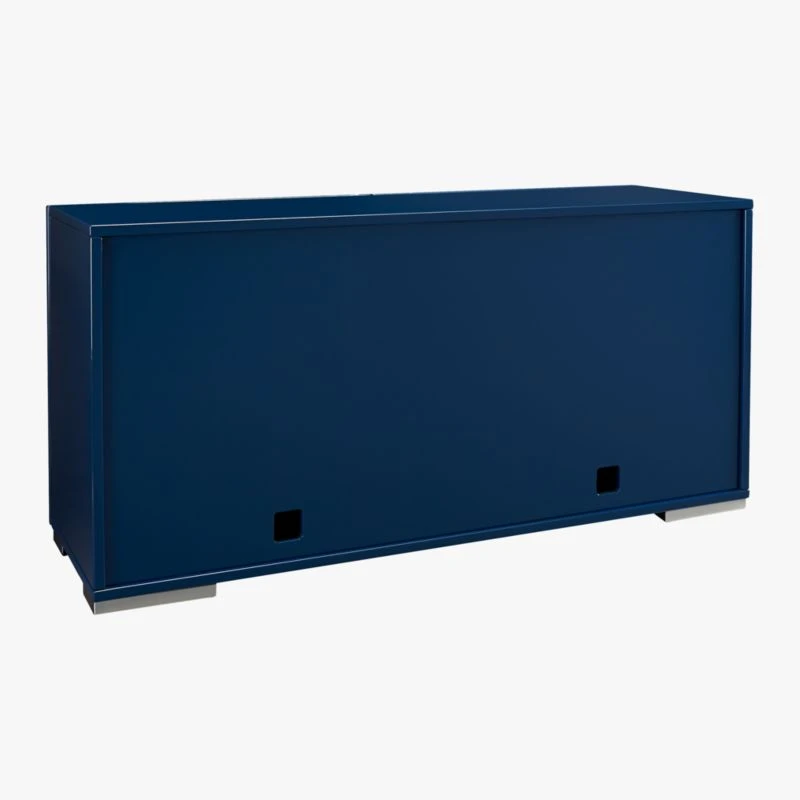 Fuel High-Gloss Navy Blue Credenza 7 Fuel High-Gloss Navy Blue Credenza - Image 5