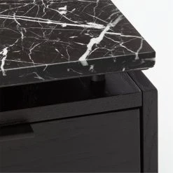 Fullerton 3-Drawer Black Metal And Oak Wood Desk With Black Marble Top 17 Fullerton 3-Drawer Black Metal And Oak Wood Desk With Black Marble Top -Cb2 Pop Shop FullertonModBkDkW2BkDrwAVF20