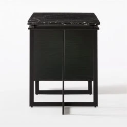 Fullerton 3-Drawer Black Metal And Oak Wood Desk With Black Marble Top 15 Fullerton 3-Drawer Black Metal And Oak Wood Desk With Black Marble Top -Cb2 Pop Shop FullertonModBkDkWBkDrNLgSDF20