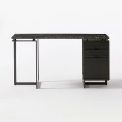Fullerton 3-Drawer Black Metal And Oak Wood Desk With Black Marble Top 14 Fullerton 3-Drawer Black Metal And Oak Wood Desk With Black Marble Top -Cb2 Pop Shop FullertonModBkDkWBkDrNLgSOF20