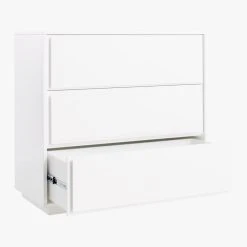 Gallery 3-Drawer White Dresser 16 Gallery 3-Drawer White Dresser -Cb2 Pop Shop GalleryChestWhite3QAVS19