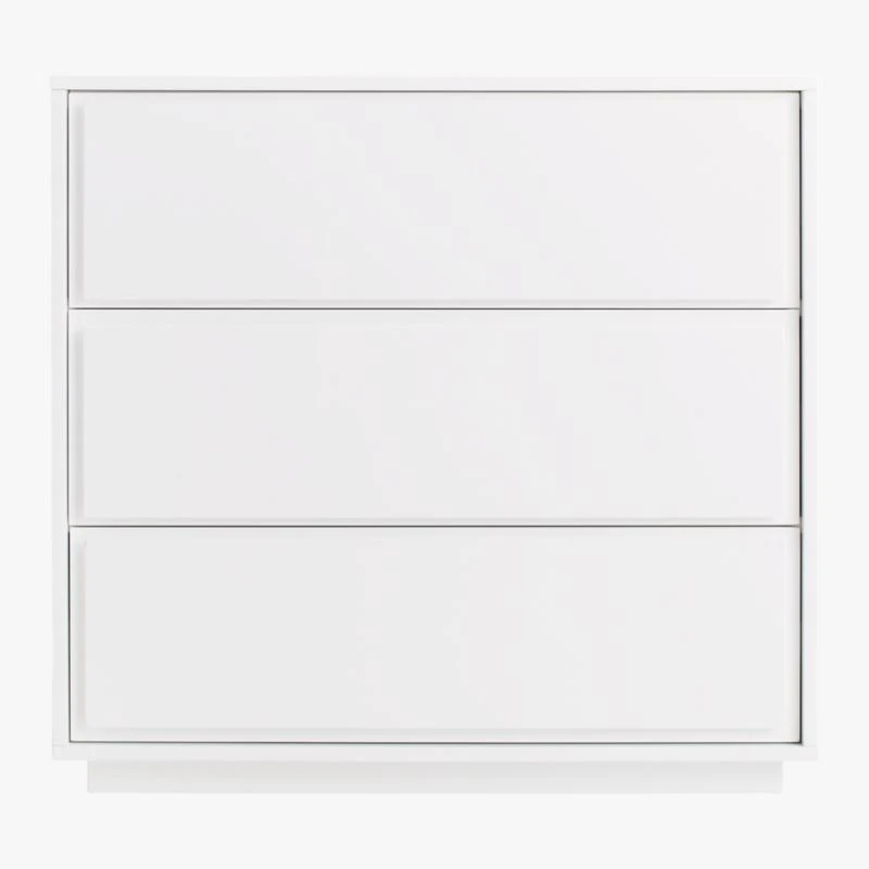 Gallery 3-Drawer White Dresser 6 Gallery 3-Drawer White Dresser - Image 4