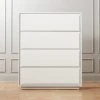 Gallery Tall 4-Drawer White Dresser -Cb2 Pop Shop GalleryTallChestSHS19 1x1
