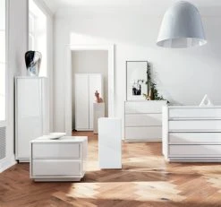 Gallery 3-Drawer White Dresser 13 Gallery 3-Drawer White Dresser -Cb2 Pop Shop GalleryWhiteCollCitySlickerJN19 1