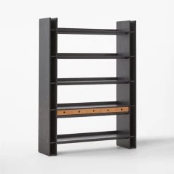 Genova Black Ebonized Oak Bookcase 19 Genova Black Ebonized Oak Bookcase -Cb2 Pop Shop GenovaEbdOakPrstBkCs3QAVSSF22