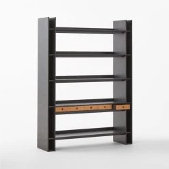 Genova Black Ebonized Oak Bookcase 20 Genova Black Ebonized Oak Bookcase -Cb2 Pop Shop GenovaEbdOakPrstBkCs3QSSF22