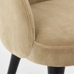 Giulia Camel Velvet Dining Armchair -Cb2 Pop Shop GiuliaChairCamelAVSSF22