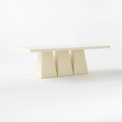 Goetz Lacquered Ivory Dining Table -Cb2 Pop Shop GoetzLcqrdIvoryTable3QSSS23