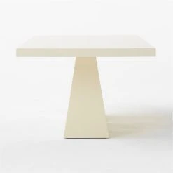 Goetz Lacquered Ivory Dining Table -Cb2 Pop Shop GoetzLcqrdIvoryTableSDSSS23