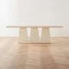 Goetz Lacquered Ivory Dining Table -Cb2 Pop Shop GoetzLcqrdIvoryTableSHS23