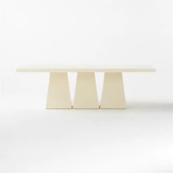 Goetz Lacquered Ivory Dining Table -Cb2 Pop Shop GoetzLcqrdIvoryTableSOSSS23