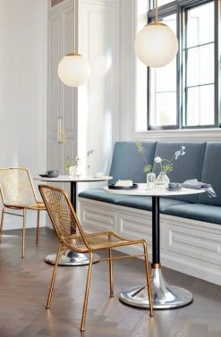 Alpha Brass Metal Chair -Cb2 Pop Shop HackneyMarbleCocktailTableJn19