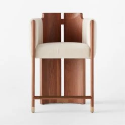 Half Moon Ivory Velvet Counter Stool Set Of 2 12 Half Moon Ivory Velvet Counter Stool Set Of 2 -Cb2 Pop Shop HalfMoonCounterStoolSOSSS22