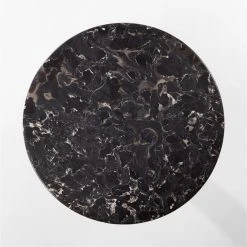 Hirsch Black Round Marble Dining Table -Cb2 Pop Shop HirschRdBlkMrblDnngTableTOPSSF22