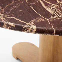 Hirsch Red Round Marble Dining Table -Cb2 Pop Shop HirschRdRedMrblDnngTableAVSSF22