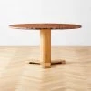 Hirsch Red Round Marble Dining Table -Cb2 Pop Shop HirschRdRedMrblDnngTableSHF22