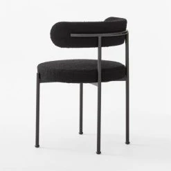 Inesse Boucle Black Dining Chair 12 Inesse Boucle Black Dining Chair -Cb2 Pop Shop InesseDiningChairBlack3QBSSF22