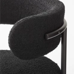 Inesse Boucle Black Dining Chair 13 Inesse Boucle Black Dining Chair -Cb2 Pop Shop InesseDiningChairBlackAVSSF22