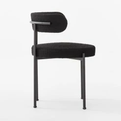 Inesse Boucle Black Dining Chair 11 Inesse Boucle Black Dining Chair -Cb2 Pop Shop InesseDiningChairBlackSDSSF22