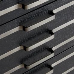 Inline Black Oak Wood 4-Drawer File Cabinet With Blackened Steel Handles 15 Inline Black Oak Wood 4-Drawer File Cabinet With Blackened Steel Handles -Cb2 Pop Shop InlineBlkFilingCabinetAVSSF23