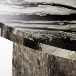 Julius 48" Round Marble Dining Table -Cb2 Pop Shop Julius48inRndDiningTableAVSSF22