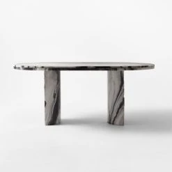 Julius 72" Oval Marble Dining Table -Cb2 Pop Shop JuliusMrblDiningTableSOSSF21