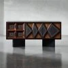 Paseo Carved Wood Media Console -Cb2 Pop Shop KDPaseoCredenzaSHF21