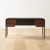 Kasen Burl Wood Executive Desk