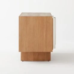 Kibo Steel And Oak Wood Media Console 42.5'' -Cb2 Pop Shop KiboCredenzaSDSSF21