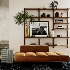 Walnut Modular Single Shelf 39.5" -Cb2 Pop Shop LawndaleDaybedJL18