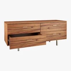 Linear Low 4-Drawer Wood Dresser -Cb2 Pop Shop LinearLowDresserAV2F15