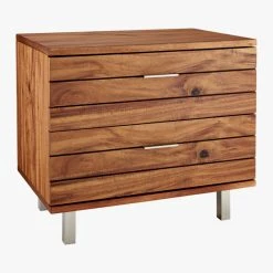 Linear 2-Drawer Wood Nightstand -Cb2 Pop Shop LinearNightstand3QF15