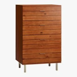 Linear Tall 4-Drawer Wood Dresser -Cb2 Pop Shop LinearTallChest3QF16