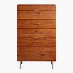 Linear Tall 4-Drawer Wood Dresser -Cb2 Pop Shop LinearTallChestF16