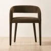 Lisette Brown Upholstered Dining Armchair -Cb2 Pop Shop LisetteBrnUphlstrdChairSHF22