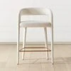Lisette White Counter Stool Set Of 2 -Cb2 Pop Shop LisetteWtUphlstrdCntrStlSHS21 1x1