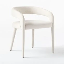 Lisette White Dining Armchair -Cb2 Pop Shop LisetteWtUphlstrdDnngChr3QSSS21