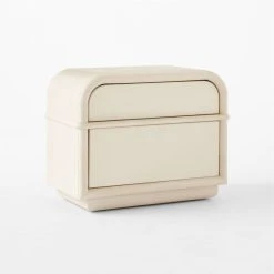 Lobos 2-Drawer White Wood Nightstand -Cb2 Pop Shop LobosAshNLthrNightstand3QSSS23