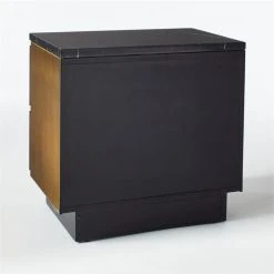 Logan 2-Drawer Brass And Black Marble Nightstand 20 Logan 2-Drawer Brass And Black Marble Nightstand -Cb2 Pop Shop LoganBrsNBlkMrblNghtstnd3QBF20