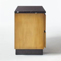 Logan 2-Drawer Brass And Black Marble Nightstand 19 Logan 2-Drawer Brass And Black Marble Nightstand -Cb2 Pop Shop LoganBrsNBlkMrblNghtstndSDF20
