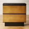 Logan 2-Drawer Brass And Black Marble Nightstand -Cb2 Pop Shop LoganBrsNBlkMrblNghtstndSHF20