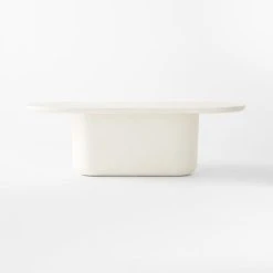 Lola White Oval Cement Dining Table -Cb2 Pop Shop LolaWhtOvalDiningTableSOSSS23