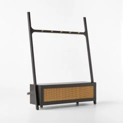 Mahogany Black Hall Tree -Cb2 Pop Shop MahoganyBlkHallTreeAVSSF22