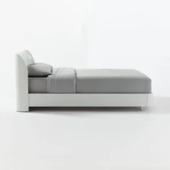 Bowed White Lacquered Queen Bed -Cb2 Pop Shop MajorWhiteLacqueredQBedSDF20