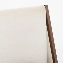 Malena White Boucle Queen Bed -Cb2 Pop Shop MalenaQueenBedAVSSF22