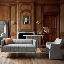 Foley Faux Mohair Grey Dining Armchair 18 Foley Faux Mohair Grey Dining Armchair -Cb2 Pop Shop MaraisloveseatwithChromeJL20 1x1A