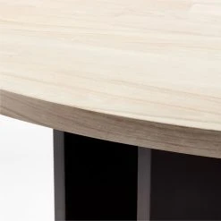Mariana White Wash Round Teak Dining Table -Cb2 Pop Shop MarianaWtWhTkRndDngTableAVSSF21