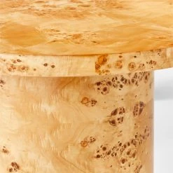 Marisa Burl Wood Desk 70'' -Cb2 Pop Shop MarisaBurlwoodDeskLrgAVSSS23